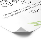 DEVON Baby Shower Spel voor de Toekomstige Moeder Poster (Hoek)