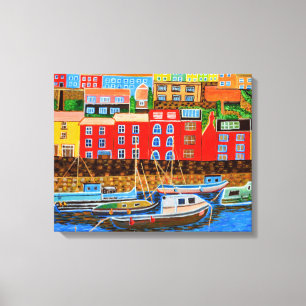 Devon Brixham canvas Afdruk