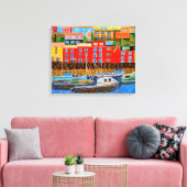 Devon Brixham canvas Afdruk (Insitu (Woonkamer))