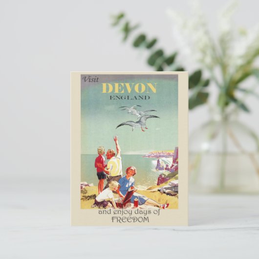 Devon Engeland Engels Reizen Briefkaart (Staand voorkant)