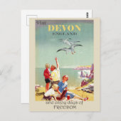 Devon Engeland Engels Reizen Briefkaart (Voorkant / Achterkant)