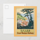  Devon Engels Reisadvertentie Feestdagenkaart (Voorkant / Achterkant)