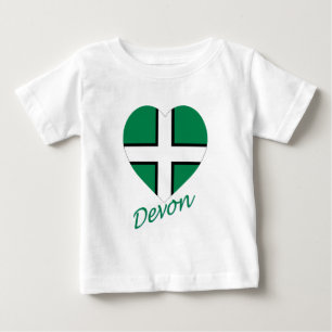Devon Flag Heart met naam