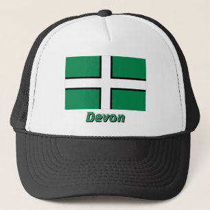 Devon Flag met naam Trucker Pet