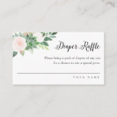 DEVON Green Luier Raffle Ticket Informatiekaartje (Voorkant)