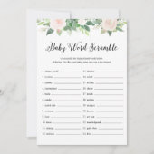 DEVON Greenery Baby Word Scramble Game Kaart (Voorkant)