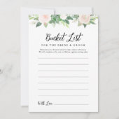 DEVON Greenery Bucket List Vrijgezellenfeest Game Kaart (Voorkant)