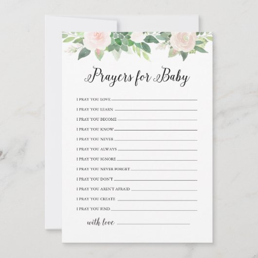 DEVON Greenery Prières pour la carte de conseil Ba (Devant)