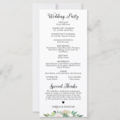 DEVON Greenery Succulent Wedding Programme (Achterkant)