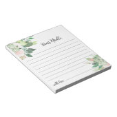 DEVON Greenery Time Capsule Star Baby shower Notitieblok (Schuin)