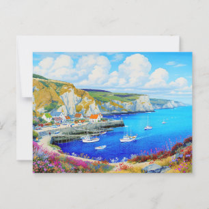 "Devon Harbour Dreamscape" - Een Engels zeegezicht Briefkaart