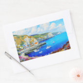 "Devon Harbour Dreamscape" - Een Engels zeegezicht Rechthoekige Sticker (Envelop)