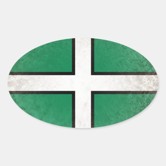 Devon Ovale Sticker (Voorkant)