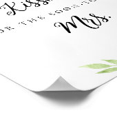 DEVON raden hoeveel kussen Vrijgezellenfeest spel Poster (Hoek)