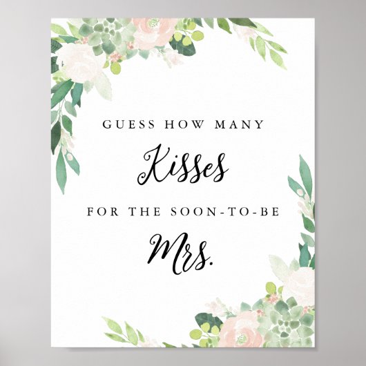 DEVON raden hoeveel kussen Vrijgezellenfeest spel Poster (Voorkant)