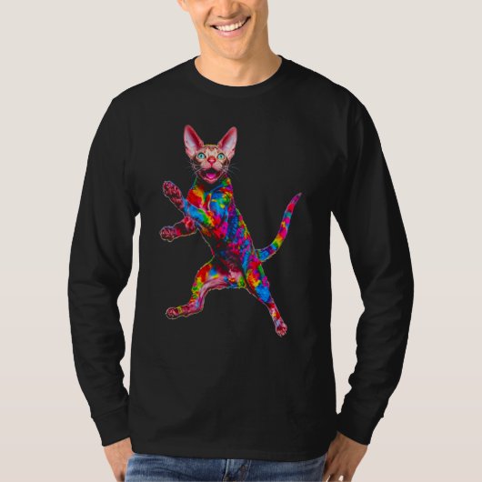 Devon Rex Cat T-shirt (Voorkant)