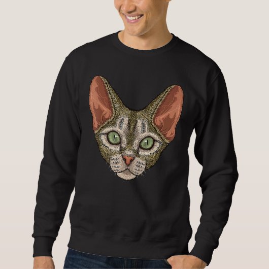 Devon Rex Face Leuke Devon Rex Kat Ras Dier Trui (Voorkant)