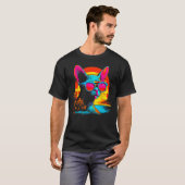Devon Rex Kat Strand T-shirt (Voorkant volledig)