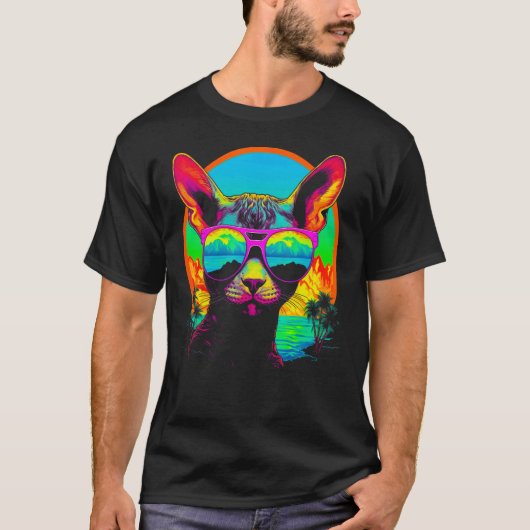 Devon Rex Kat Zomer T-shirt (Voorkant)