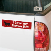 Devon Rex Love Bumpersticker (Op Truck)