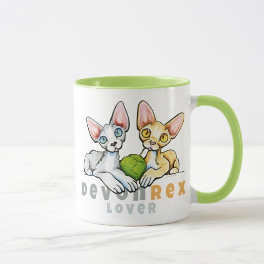 Devon Rex Lover Mok (Rechts)
