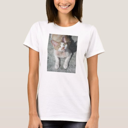 devon rex schattig t-shirt (Voorkant)