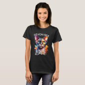 Devon Rex vader Devon Rex kat T-shirt (Voorkant volledig)
