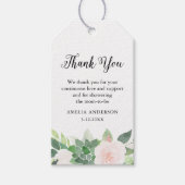 DEVON Succulent Blush Floral Baby shower Favor Cadeaulabel (Voorkant)