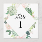DEVON Succulent Greenery Table Number 5,25-inch vi Programma (Voorkant)