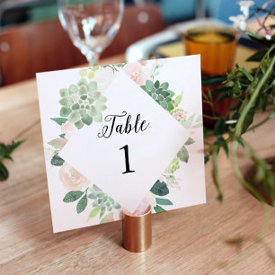 DEVON Succulent Greenery Table Number 5,25-inch vi Programma