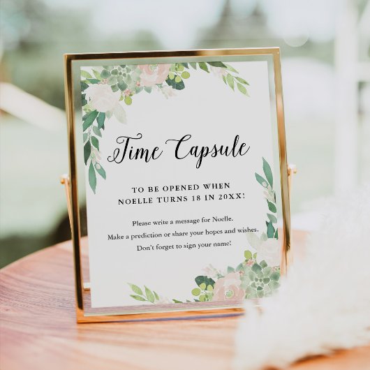 DEVON Time Capsule Baby shower teken Poster