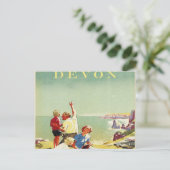 Devon Vintage Travel Briefkaart (Staand voorkant)