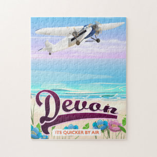 Devon vintage vluchtreisposter legpuzzel