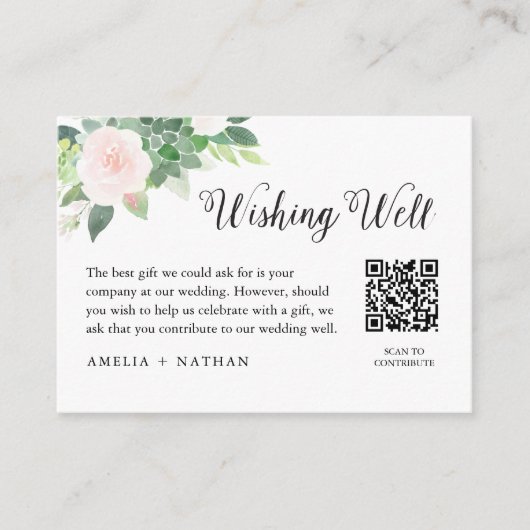DEVON Wishing Well, Honeymoon Fund QR Code Kaart (Voorkant)