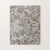 Devonian Fossil Brown & White Puzzle Legpuzzel (Verticaal)