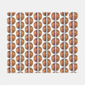 Devonshire Split British Pastry Pastries UK Baking Fleece Deken (Voorkant (Horizontaal))