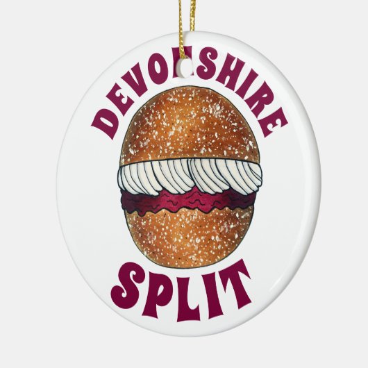 Devonshire Split British Pastry Pastries UK Baking Keramisch Ornament (Links)