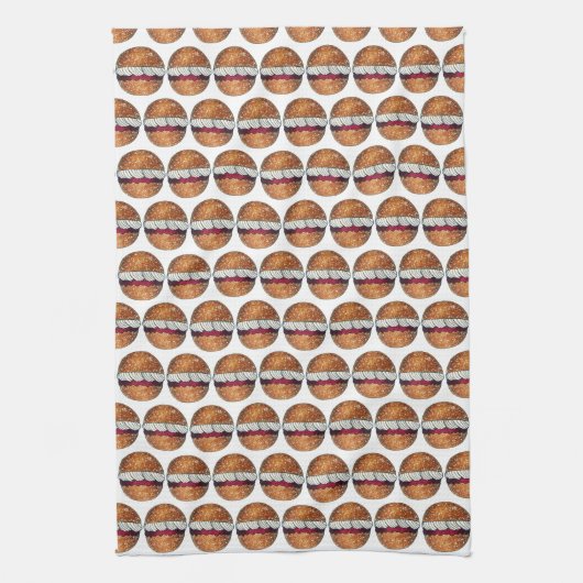 Devonshire Split British Pastry Pastries UK Baking Theedoek (Verticaal)