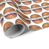 Devonshire Split Cream Jam Tea Britse bakkerij Bak Cadeaupapier (Rol Hoek)