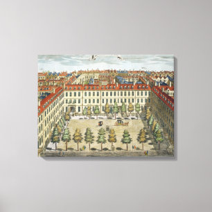 Devonshire Square, voor "Stow's Survey of London", Canvas Afdruk