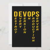 Devooit Definition Technical Computer IT Programme Bedankkaart (Voorkant)