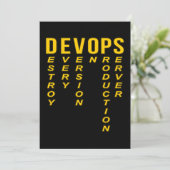 Devooit Definition Technical Computer IT Programme Bedankkaart (Staand voorkant)