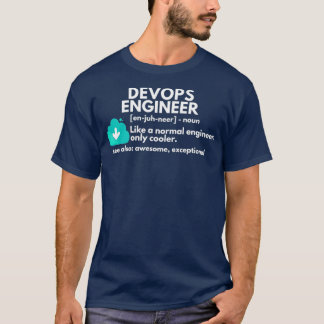 DevOps Engineer Definition Funny Engineering T-shirt