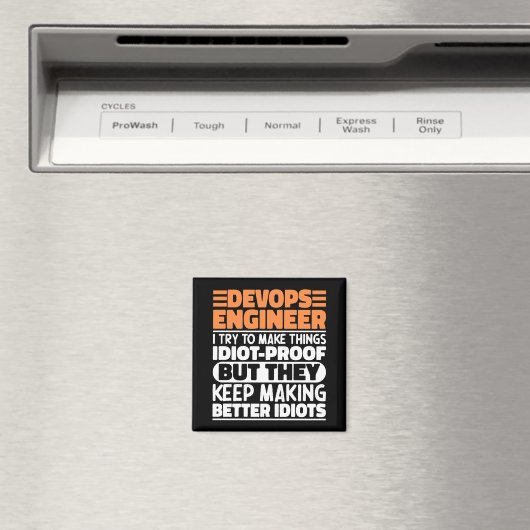 DevOps Engineer Ik probeer dingen grappig te zegge Magneet (Insitu (Vaatwasser))