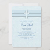 Dévotion Bleu Invitation religieuse (Devant)