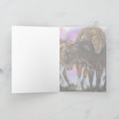 Dévotion Équestre~ cartes de vœux de chevaux au co (Intérieur)