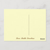 Dévotion infatigable - Carte postale (Dos)