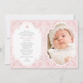 Dévotion rose Invitation Photo Religieuse (Devant)