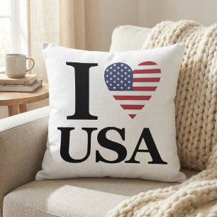 Dévotion sincère : I Love USA Iconic Coussin