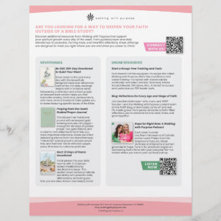 Devotionals en online bronnen flyer